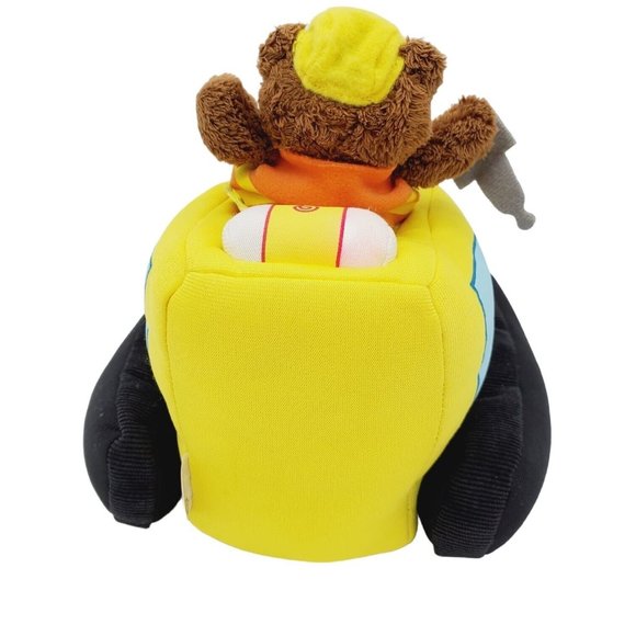 Baby GUND Lights Sound Bulldozer Teddy Bear Plush Construction‎ 9 Inches Yellow - Picture 3 of 6